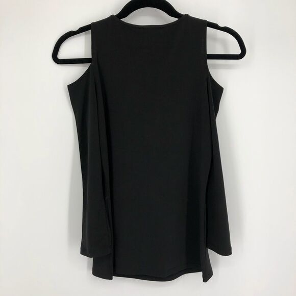 CARMEN MARC VALVO Cold Shoulder 3/4 Sleeve Top - Picture 3 of 4